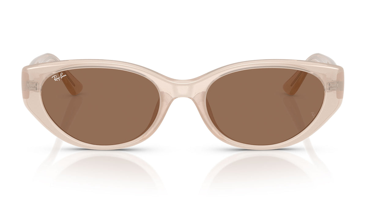 Ray-Ban RB4457D Sunglasses - Opal Beige / Dark Brown