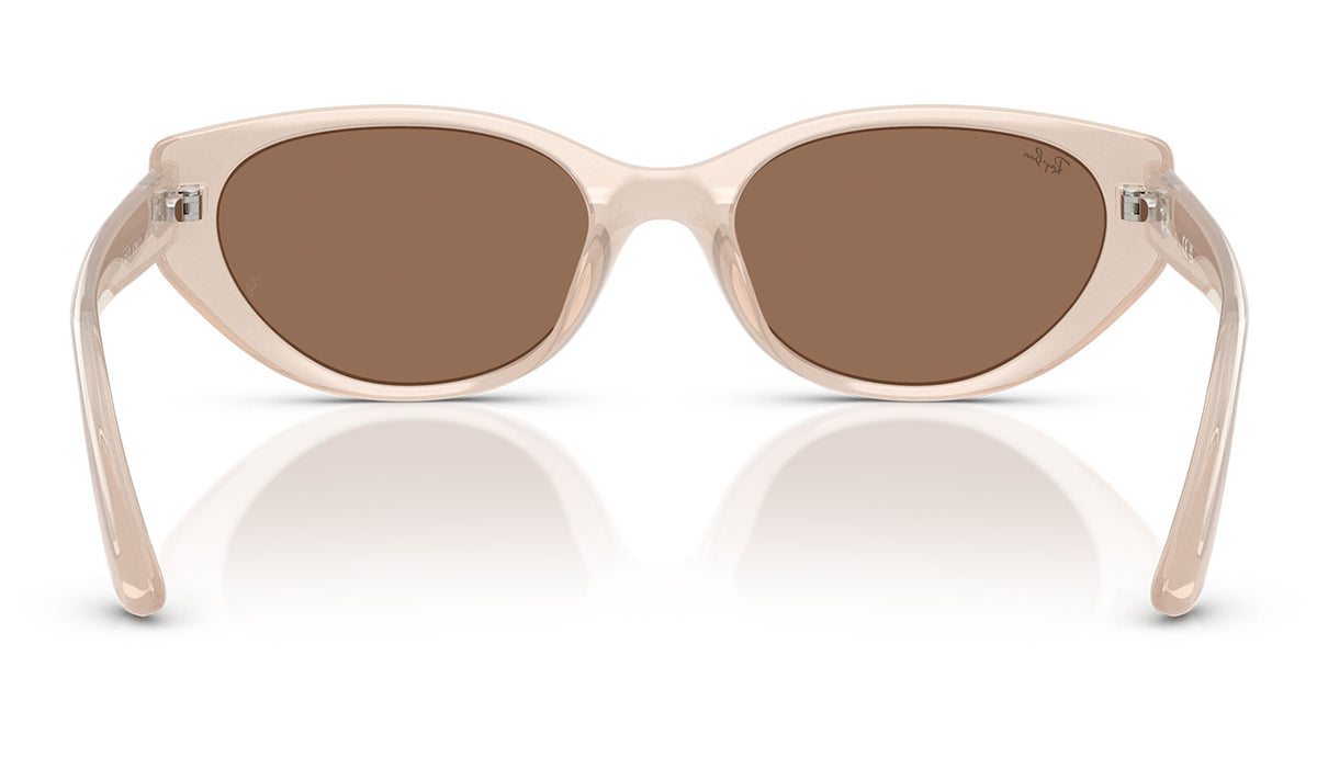 Ray-Ban RB4457D Sunglasses - Opal Beige / Dark Brown