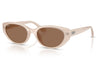 Ray-Ban RB4457D Sunglasses - Opal Beige / Dark Brown
