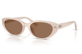 Ray-Ban RB4457D Sunglasses - Opal Beige / Dark Brown