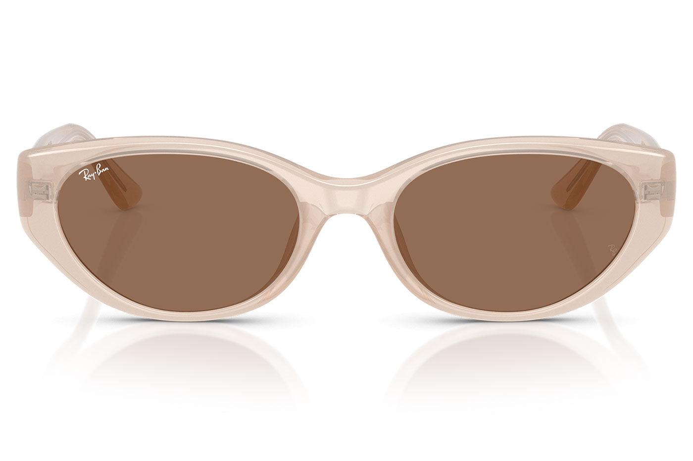 Ray-Ban RB4457D Sunglasses - Opal Beige / Dark Brown