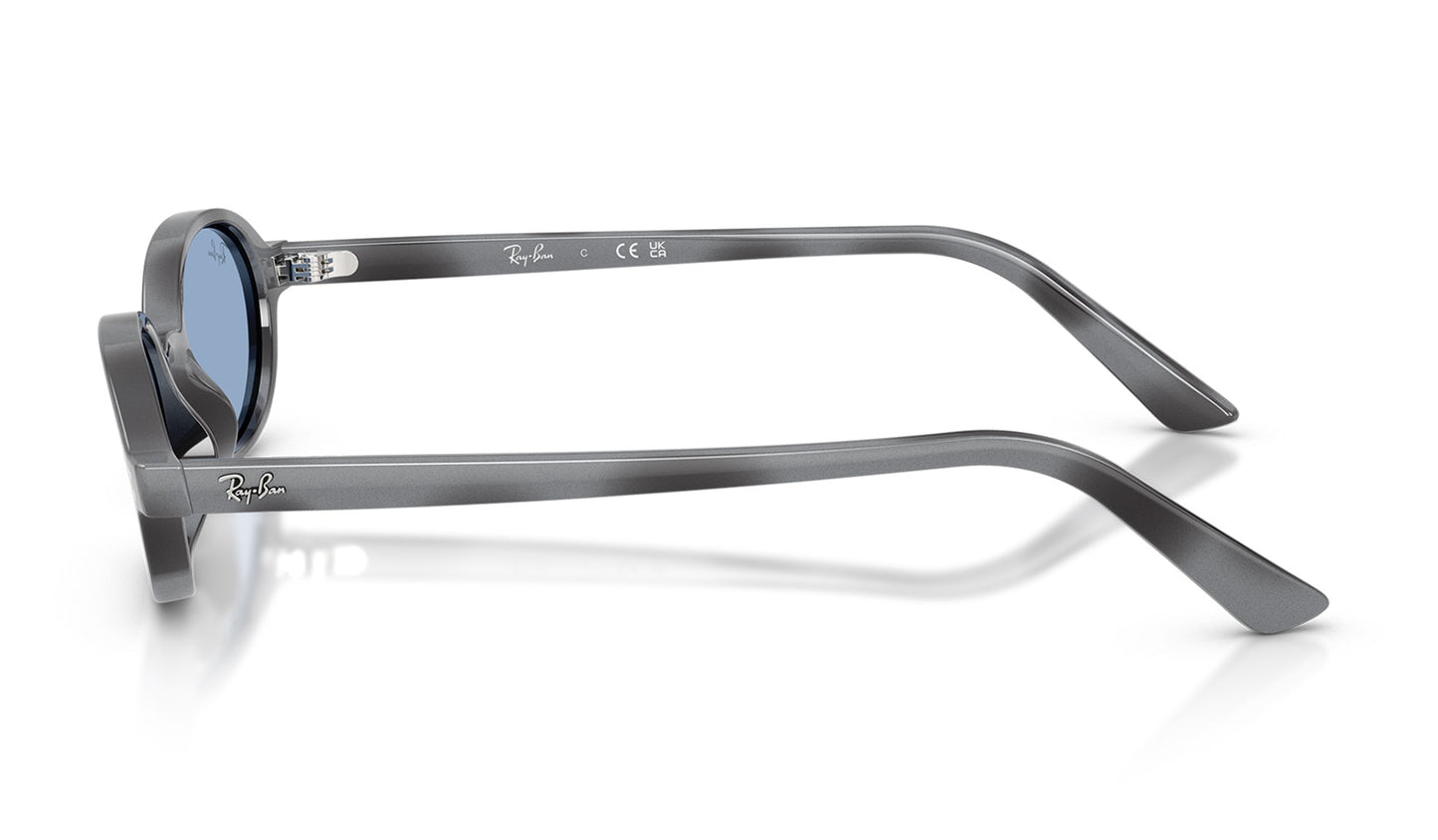 Ray-Ban RB4472 Khal Sunglasses - Dark Grey Havana / Blue