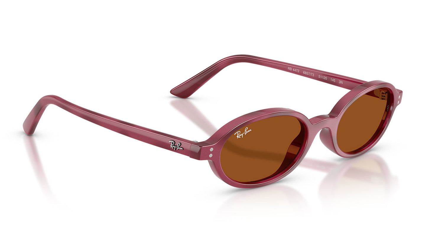 Ray-Ban RB4472 Khal Sunglasses - Violet Havana / Dark Brown