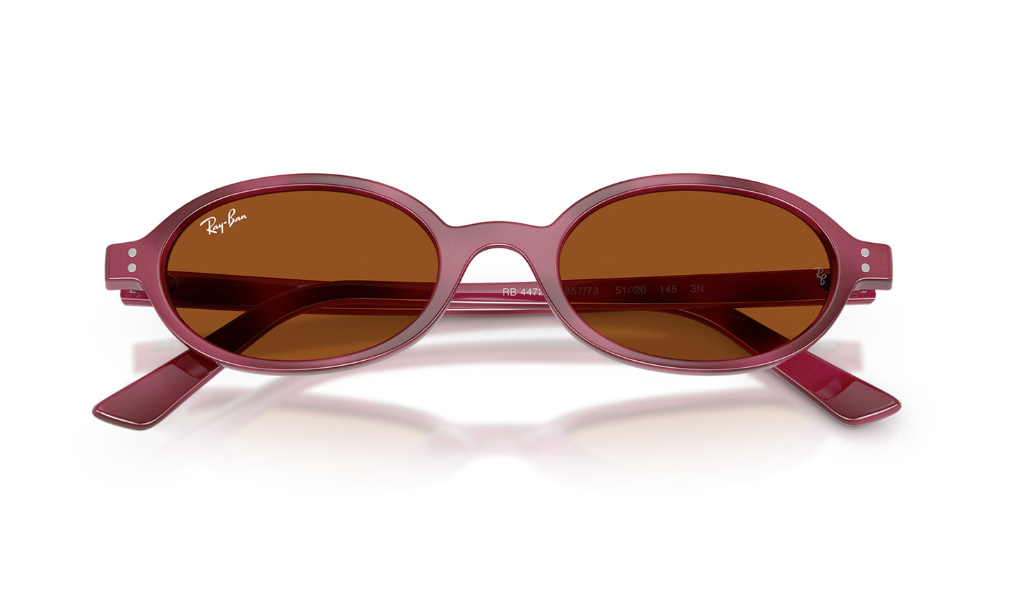 Ray-Ban RB4472 Khal Sunglasses - Violet Havana / Dark Brown