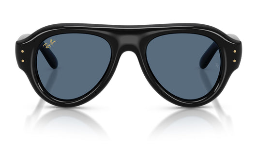 Ray-Ban RB4925 Aviator Puffer Sunglasses - Black / Dark Blue