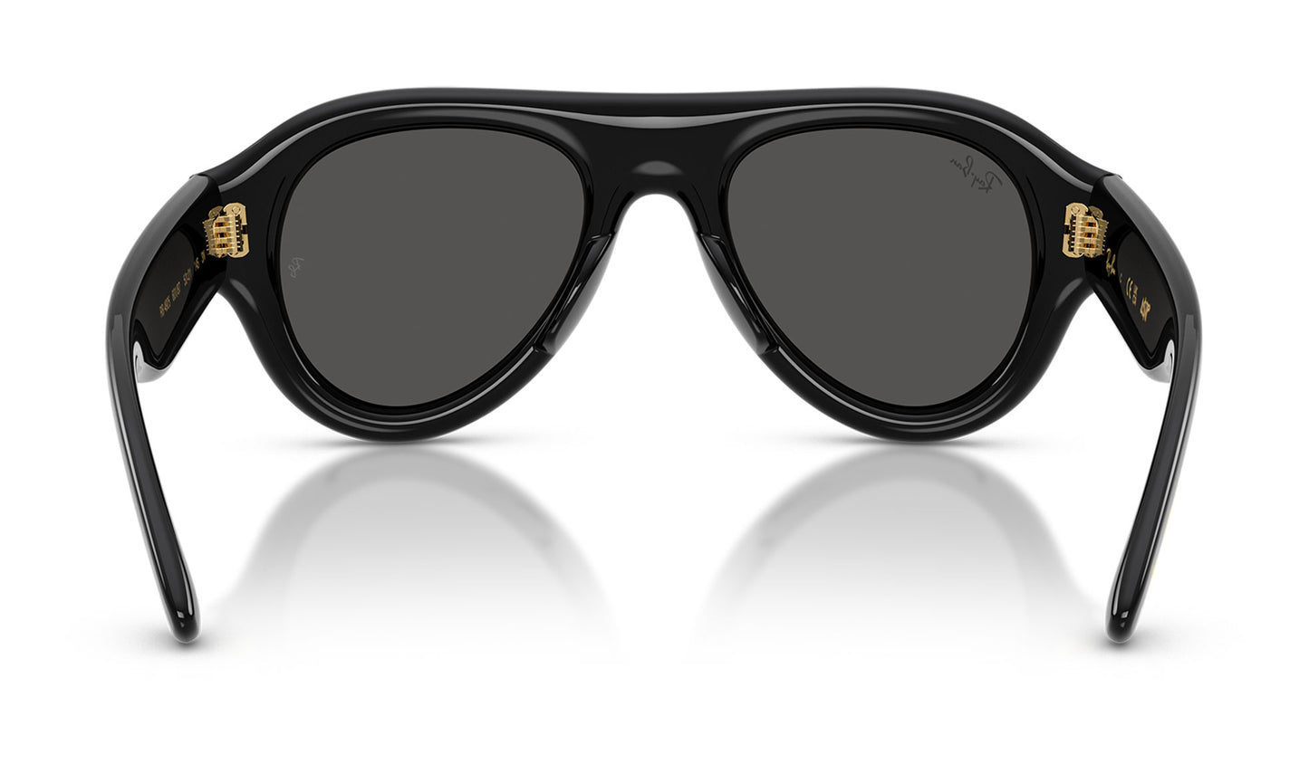 Ray-Ban RB4925 Aviator Puffer Sunglasses - Black / Ultra Black