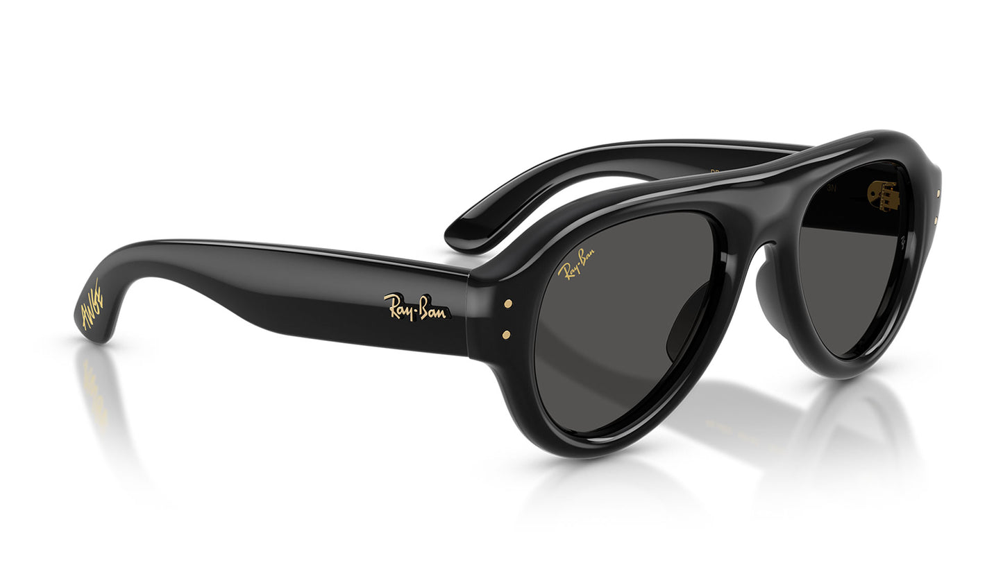 Ray-Ban RB4925 Aviator Puffer Sunglasses - Black / Ultra Black