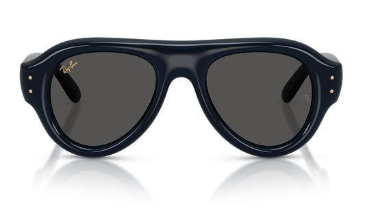 Ray-Ban RB4925 Aviator Puffer Sunglasses - Transparent Dark Blue / Ultra Black