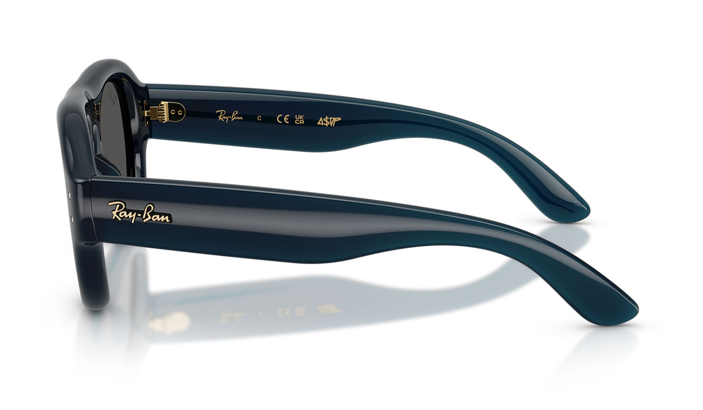 Ray-Ban RB4925 Aviator Puffer Sunglasses - Transparent Dark Blue / Ultra Black