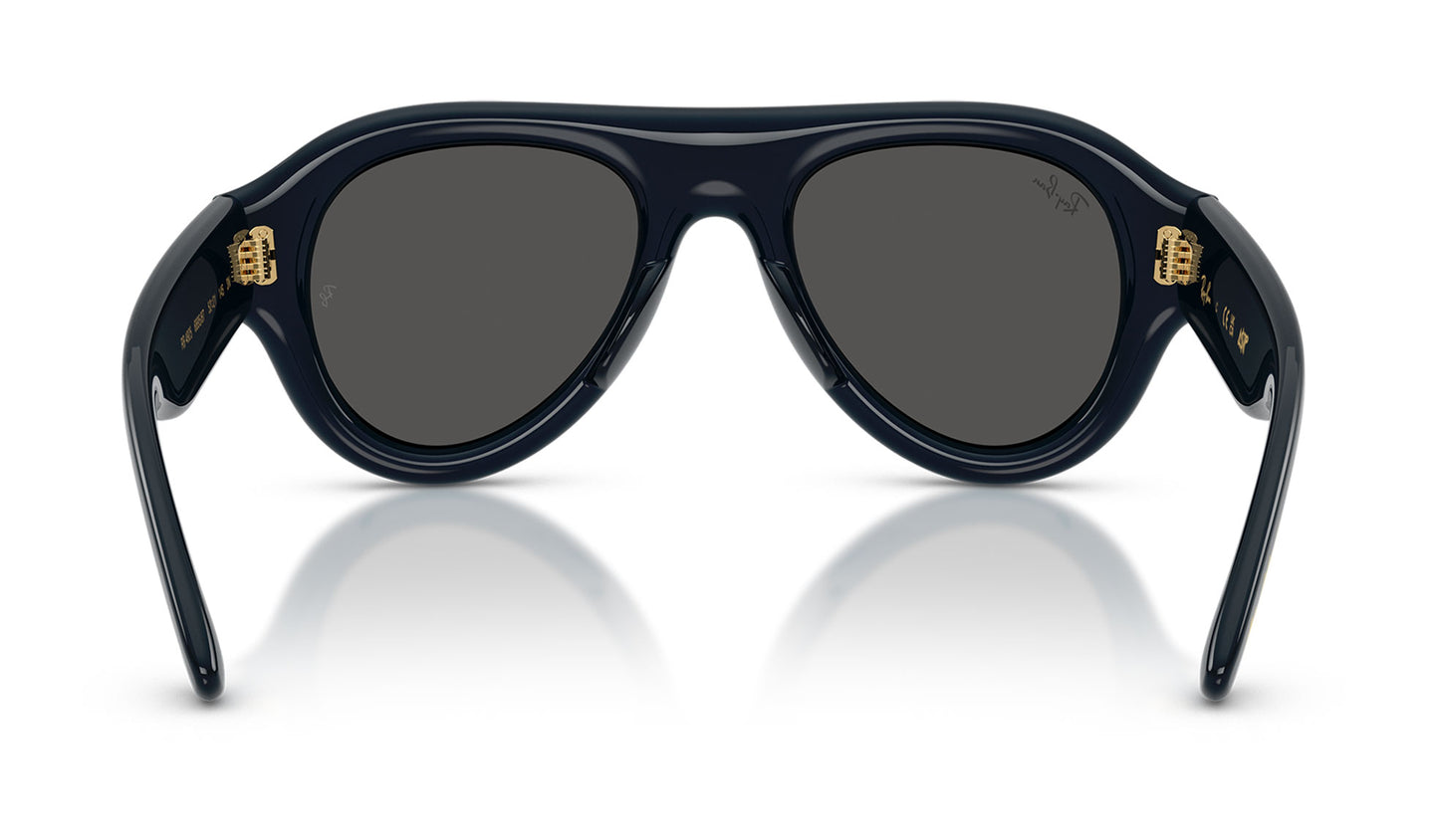 Ray-Ban RB4925 Aviator Puffer Sunglasses - Transparent Dark Blue / Ultra Black