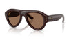 Ray-Ban RB4925 Aviator Puffer Sunglasses - Transparent Dark Brown / Dark Brown