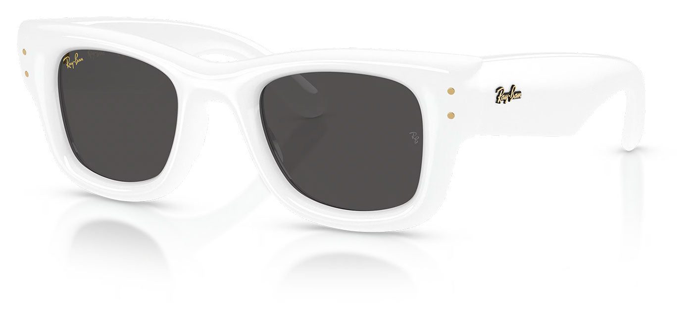 Ray-Ban RB4940 Wayfarer Puffer Sunglasses - White / Ultra Black
