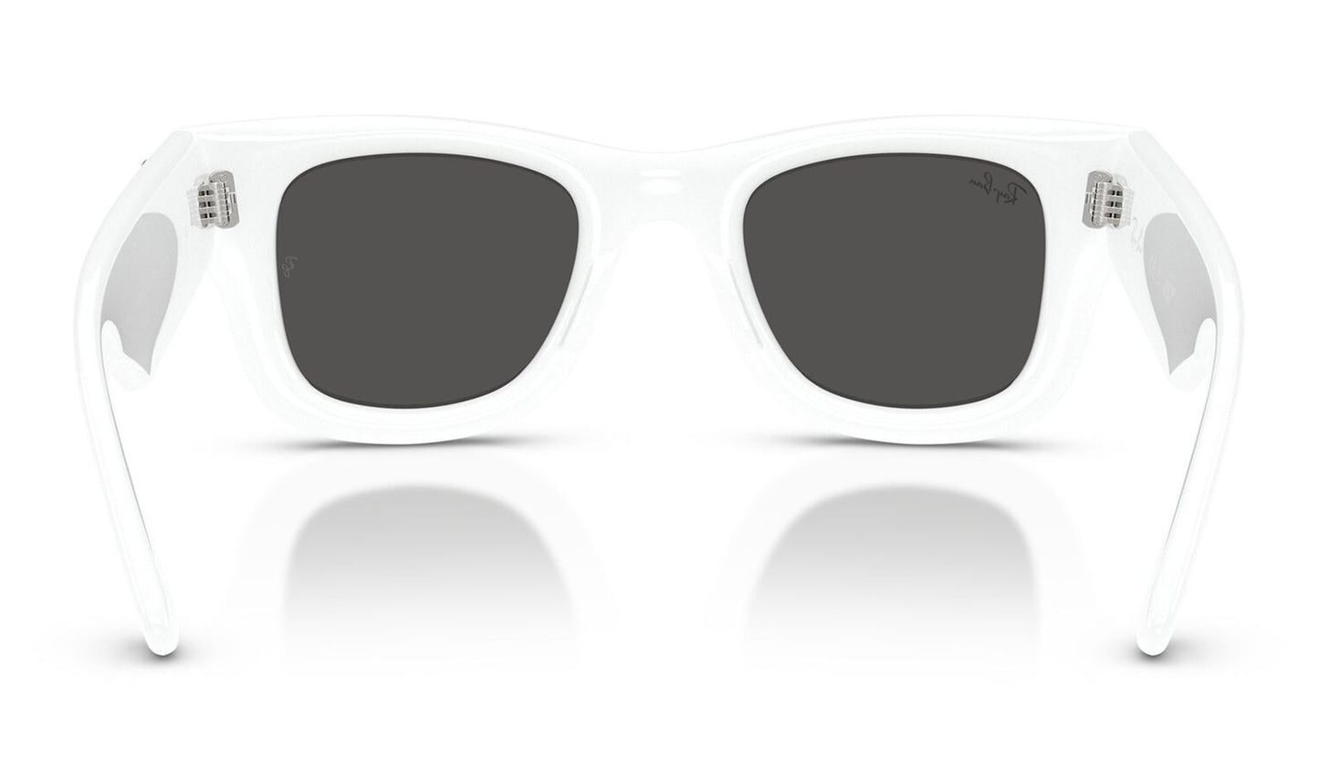 Ray-Ban RB4940B Wayfarer Puffer Crystal Edition Sunglasses - White & Strass / Ultra Black