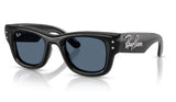 Ray-Ban RB4940B Wayfarer Puffer Crystal Edition Sunglasses - Black / Dark Blue