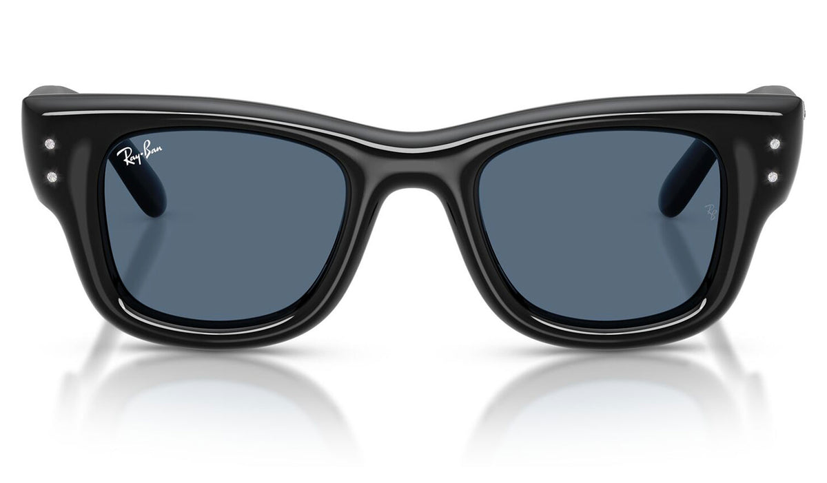 Ray-Ban RB4940B Wayfarer Puffer Crystal Edition Sunglasses - Black / Dark Blue