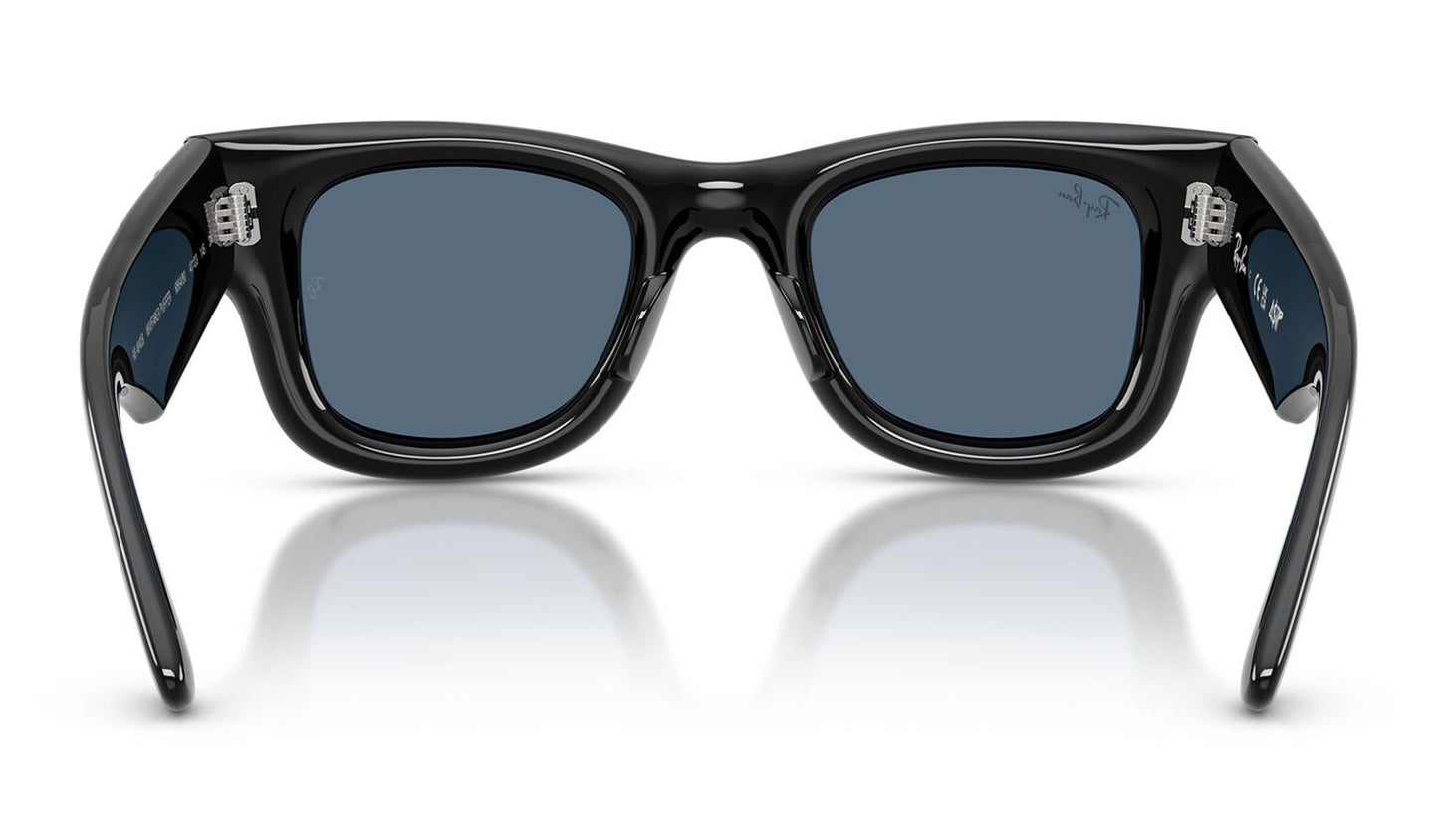 Ray-Ban RB4940B Wayfarer Puffer Crystal Edition Sunglasses - Black / Dark Blue