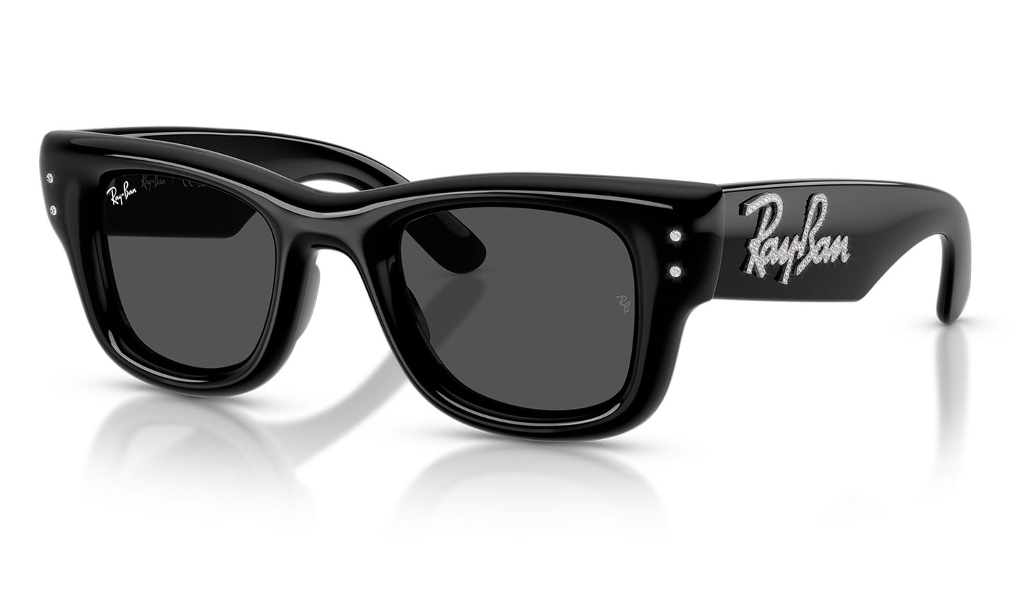 Ray-Ban RB4940B Wayfarer Puffer Crystal Edition Sunglasses - Black / Ultra Black