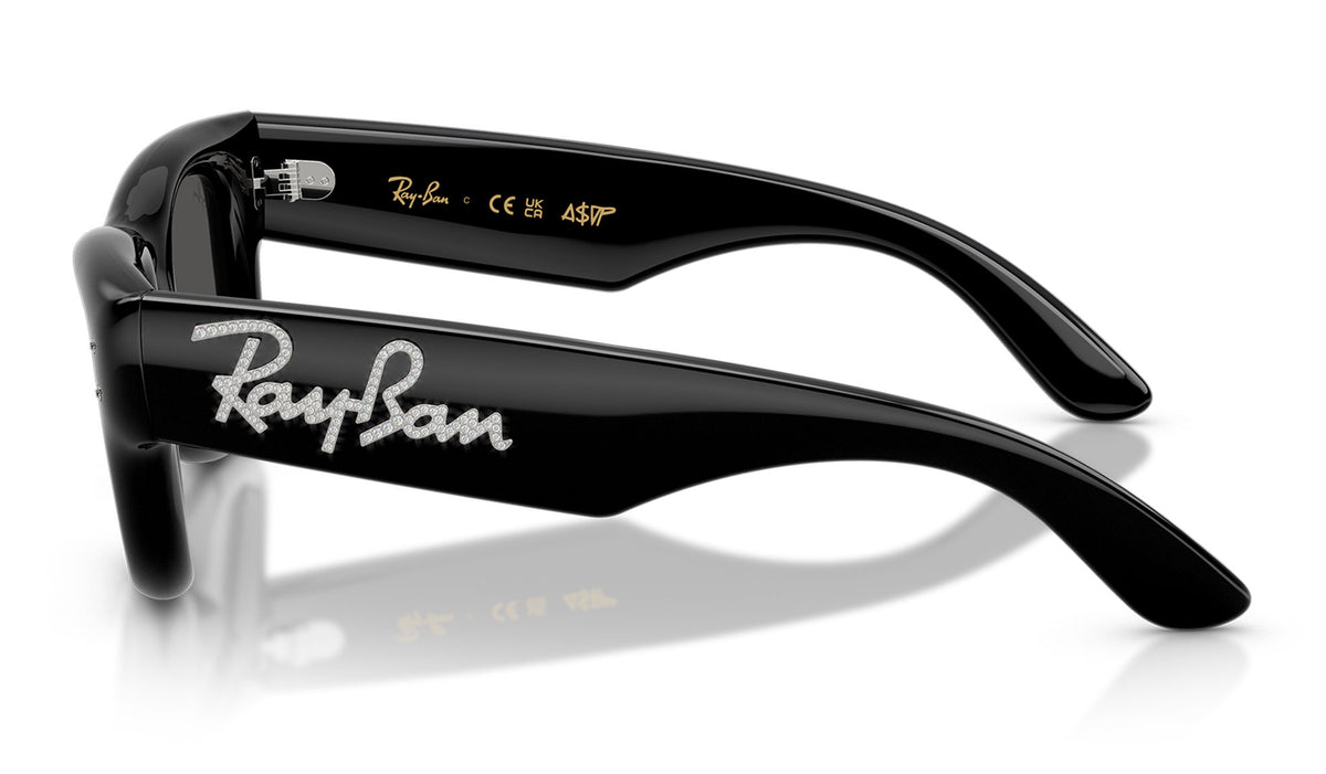 Ray-Ban RB4940B Wayfarer Puffer Crystal Edition Sunglasses - Black / Ultra Black