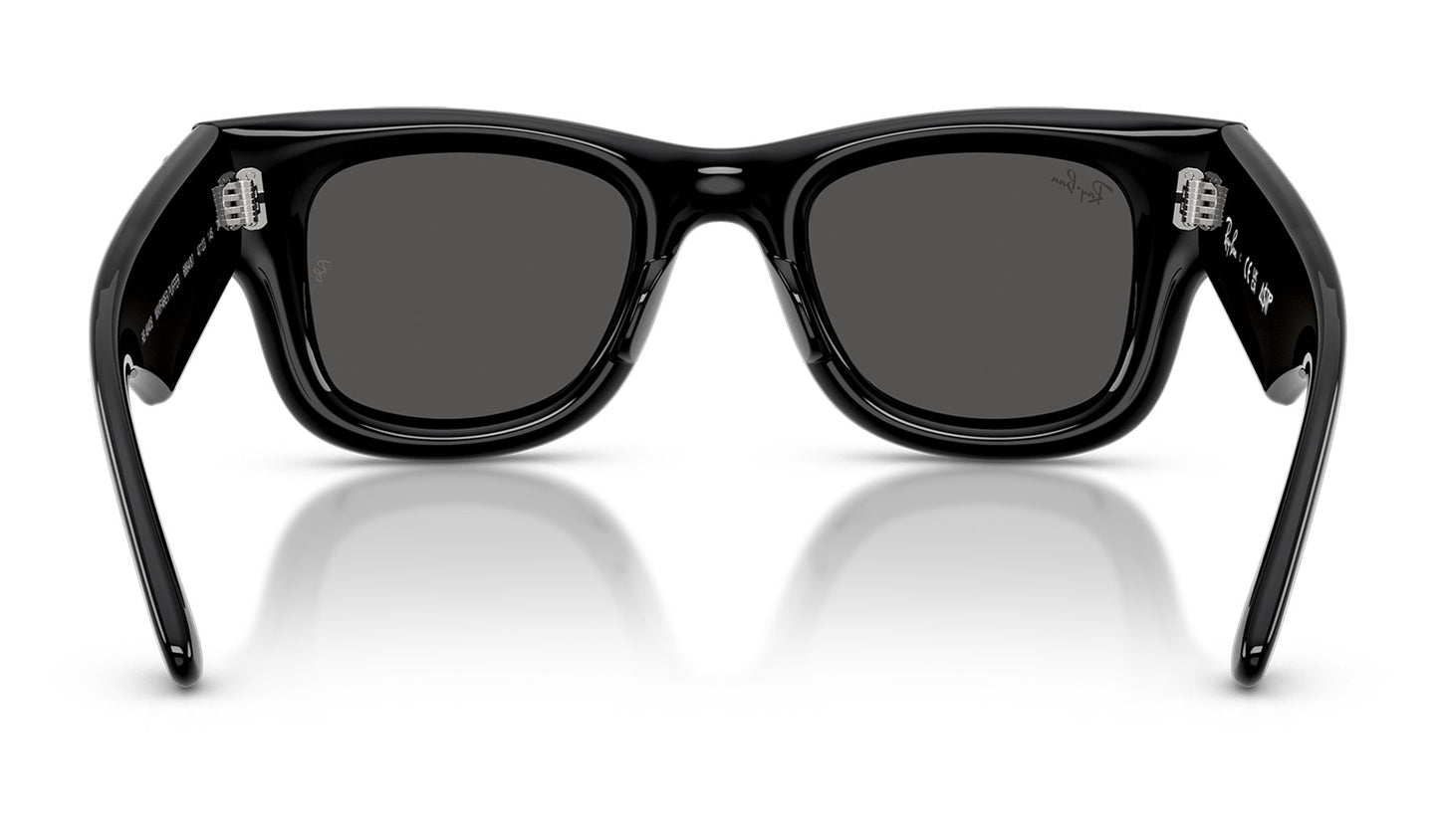 Ray-Ban RB4940B Wayfarer Puffer Crystal Edition Sunglasses - Black / Ultra Black