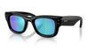 Ray-Ban RB4940 Wayfarer Puffer Sunglasses - Black / Light Green Mirror Blue