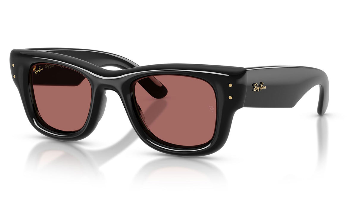 Ray-Ban RB4940 Wayfarer Puffer Sunglasses - Black / Dark Violet