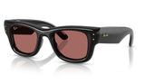 Ray-Ban RB4940 Wayfarer Puffer Sunglasses - Black / Dark Violet
