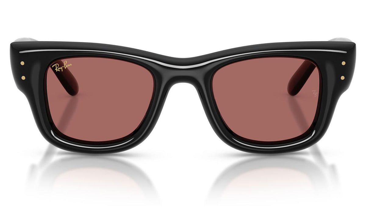 Ray-Ban RB4940 Wayfarer Puffer Sunglasses - Black / Dark Violet