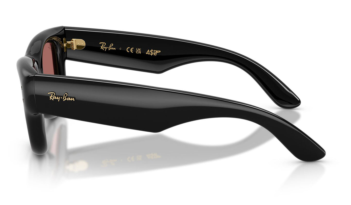 Ray-Ban RB4940 Wayfarer Puffer Sunglasses - Black / Dark Violet