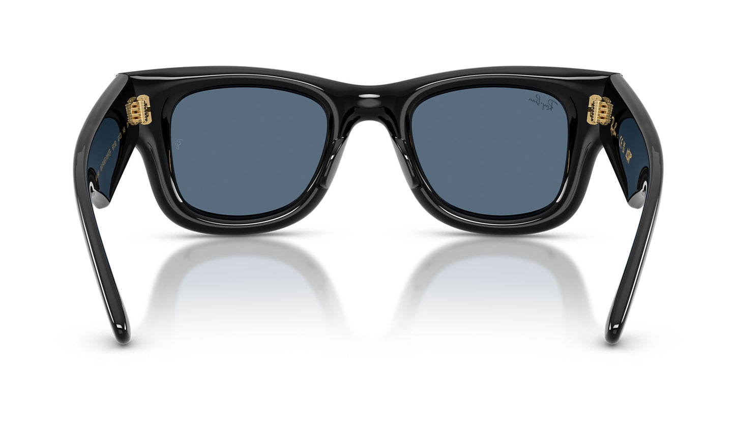 Ray-Ban RB4940 Wayfarer Puffer Sunglasses - Black / Dark Blue