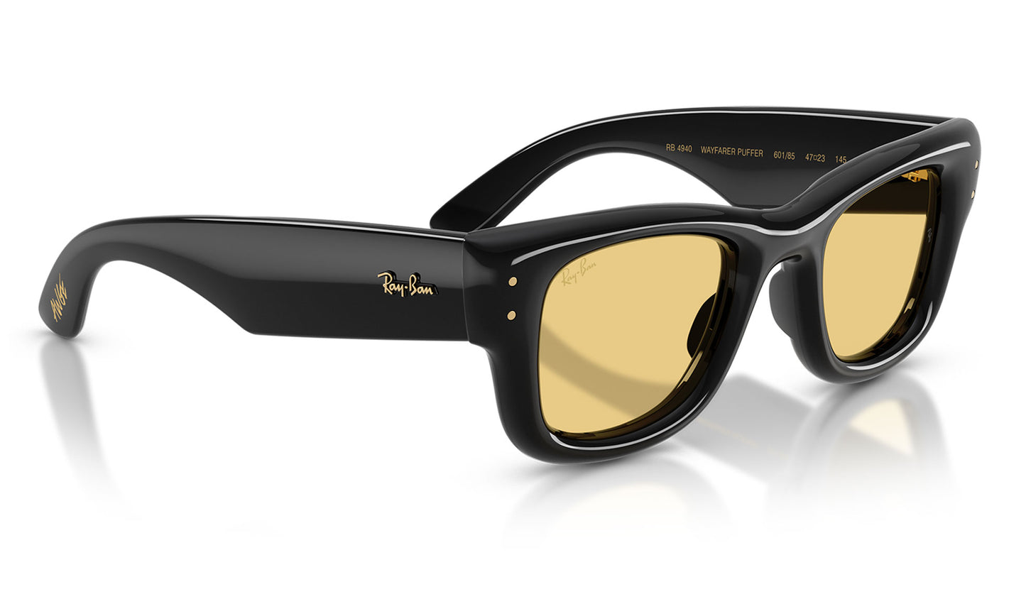 Ray-Ban RB4940 Wayfarer Puffer Sunglasses - Black / Yellow