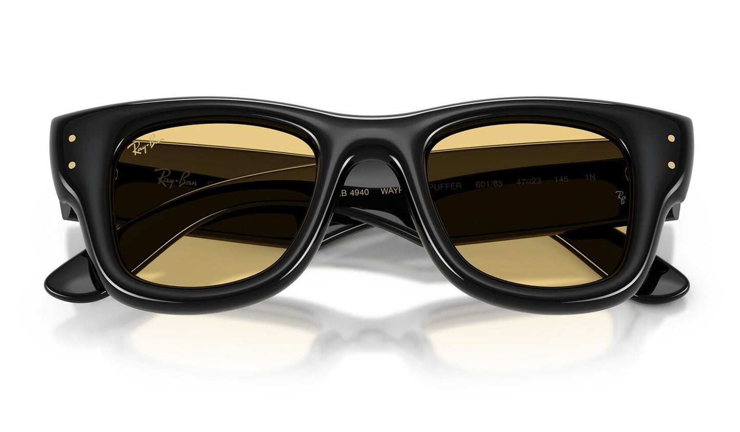 Ray-Ban RB4940 Wayfarer Puffer Sunglasses - Black / Yellow
