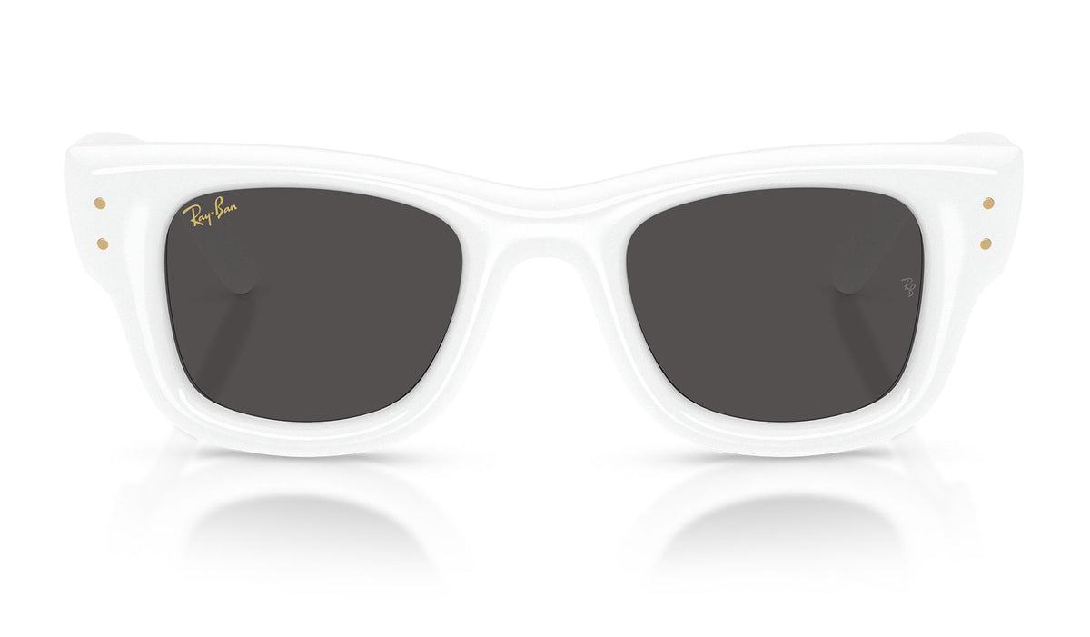 Ray-Ban RB4940 Wayfarer Puffer Sunglasses - White / Ultra Black