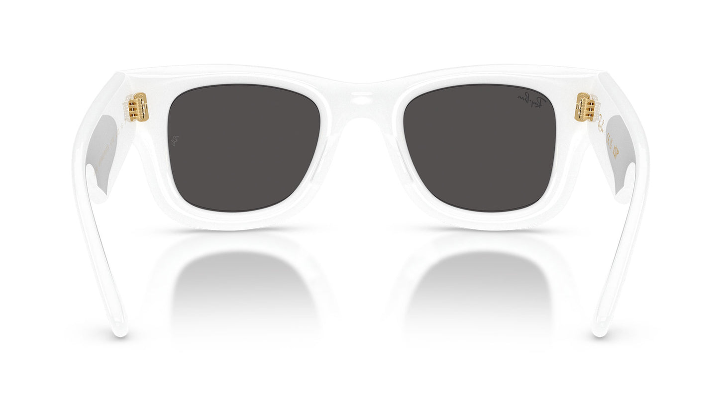Ray-Ban RB4940 Wayfarer Puffer Sunglasses - White / Ultra Black