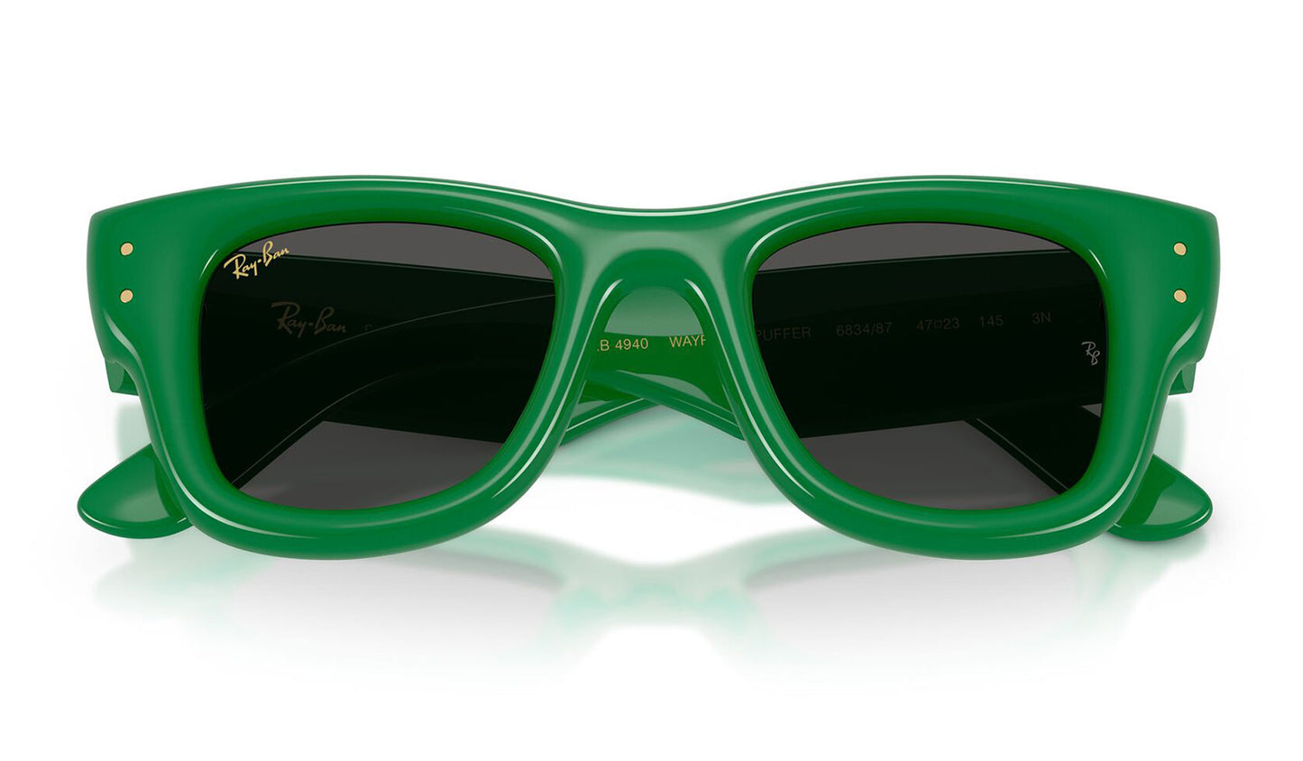 Ray-Ban RB4940 Wayfarer Puffer Sunglasses - Green / Ultra Black