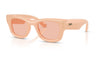 Ray-Ban RB4940 Wayfarer Puffer Sunglasses - Solid Nude / Dark Pink