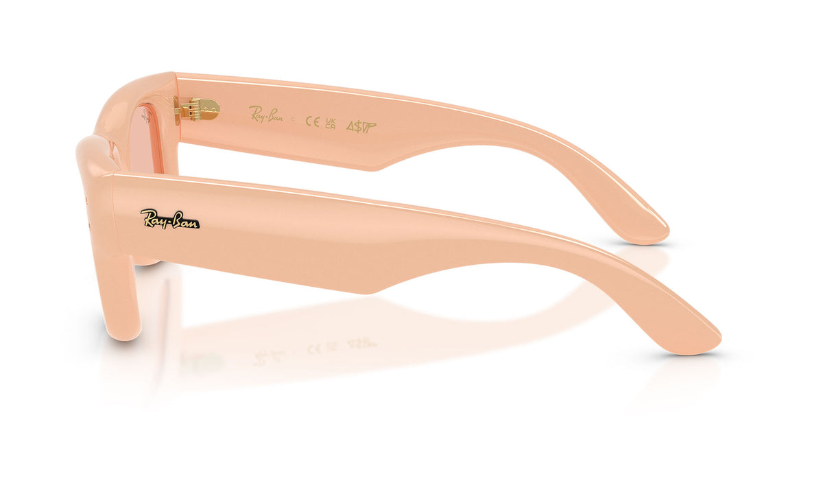 Ray-Ban RB4940 Wayfarer Puffer Sunglasses - Solid Nude / Dark Pink