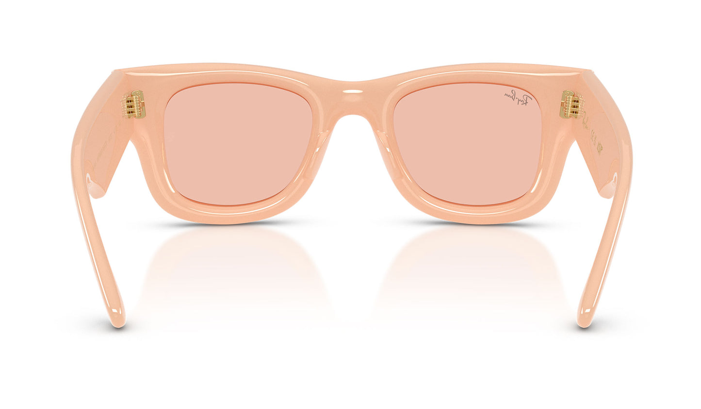 Ray-Ban RB4940 Wayfarer Puffer Sunglasses - Solid Nude / Dark Pink