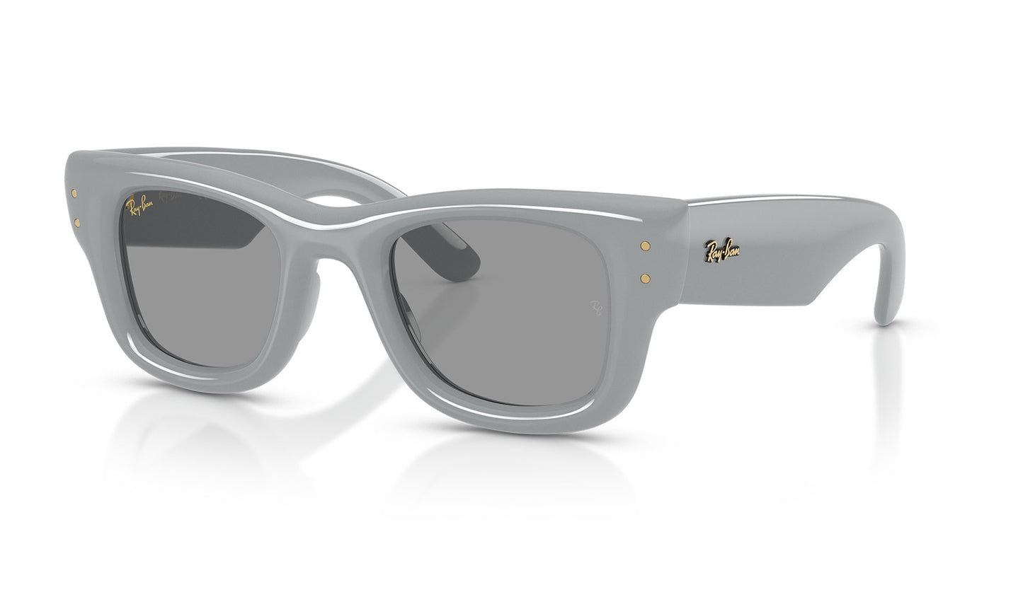 Ray-Ban RB4940 Wayfarer Puffer Sunglasses - Solid Grey / Grey