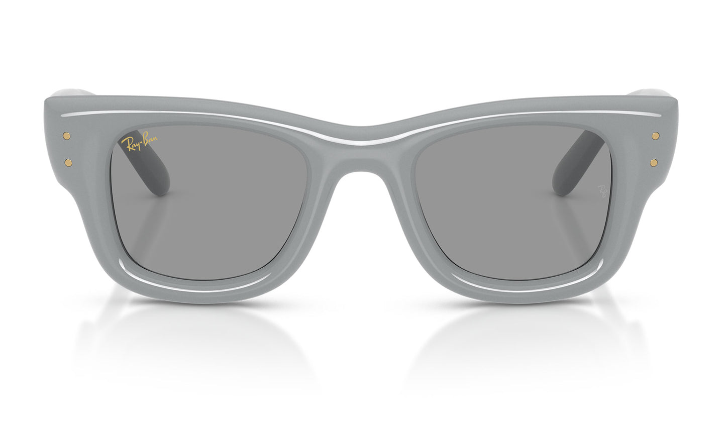 Ray-Ban RB4940 Wayfarer Puffer Sunglasses - Solid Grey / Grey