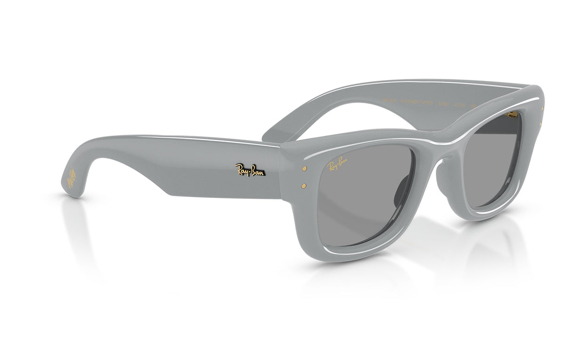 Ray-Ban RB4940 Wayfarer Puffer Sunglasses - Solid Grey / Grey