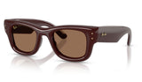 Ray-Ban RB4940 Wayfarer Puffer Sunglasses - Dark Brown / Dark Brown