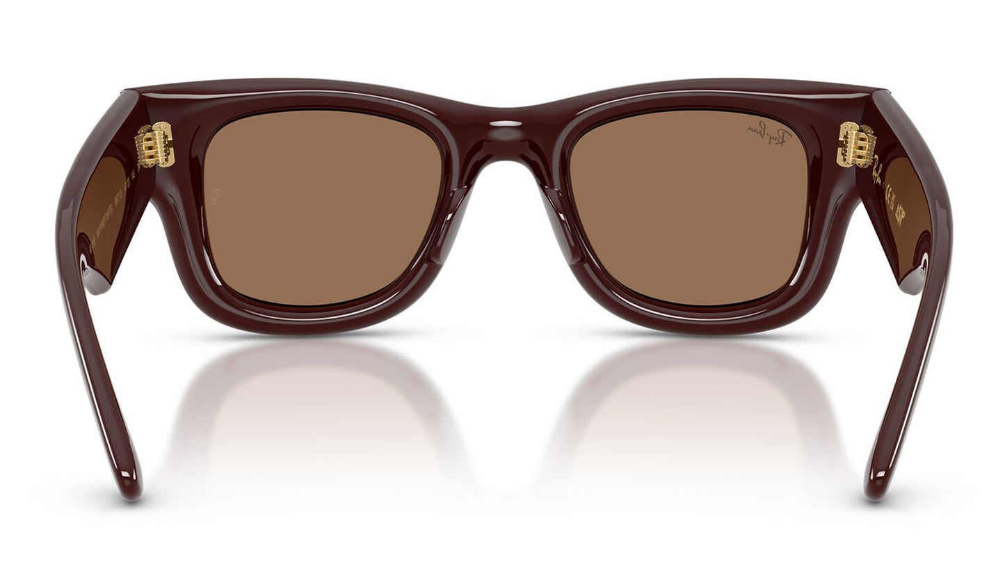 Ray-Ban RB4940 Wayfarer Puffer Sunglasses - Dark Brown / Dark Brown