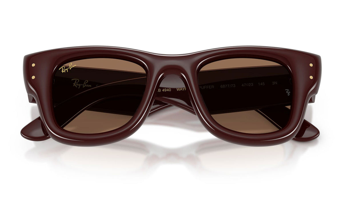 Ray-Ban RB4940 Wayfarer Puffer Sunglasses - Dark Brown / Dark Brown