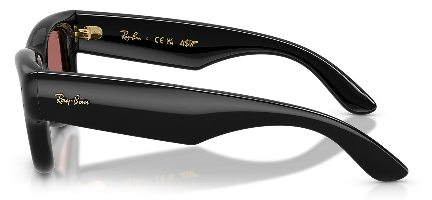 Ray-Ban RB4940 Wayfarer Puffer Sunglasses - Black / Dark Violet