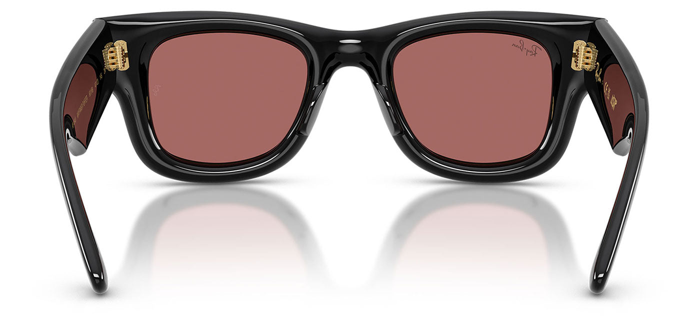 Ray-Ban RB4940 Wayfarer Puffer Sunglasses - Black / Dark Violet