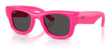 Ray-Ban RB4940 Wayfarer Puffer Sunglasses - Fucsia / Ultra Black