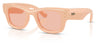 Ray-Ban RB4940 Wayfarer Puffer Sunglasses - Solid Nude / Dark Pink