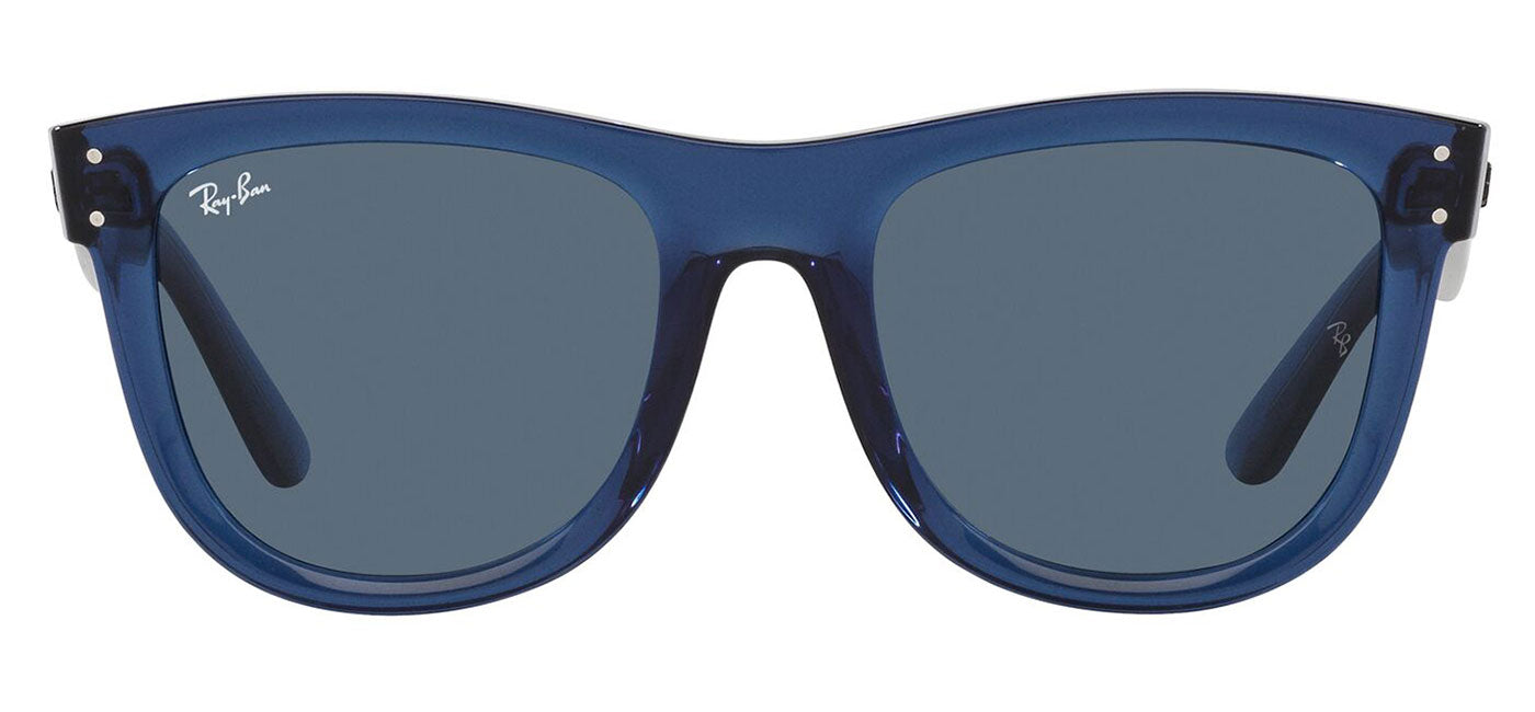 Ray-Ban RBR0502S Wayfarer Reverse Sunglasses - Transparent Navy Blue / Blue