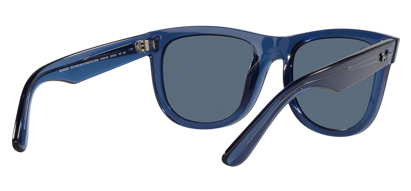 Ray-Ban RBR0502S Wayfarer Reverse Sunglasses - Transparent Navy Blue / Blue