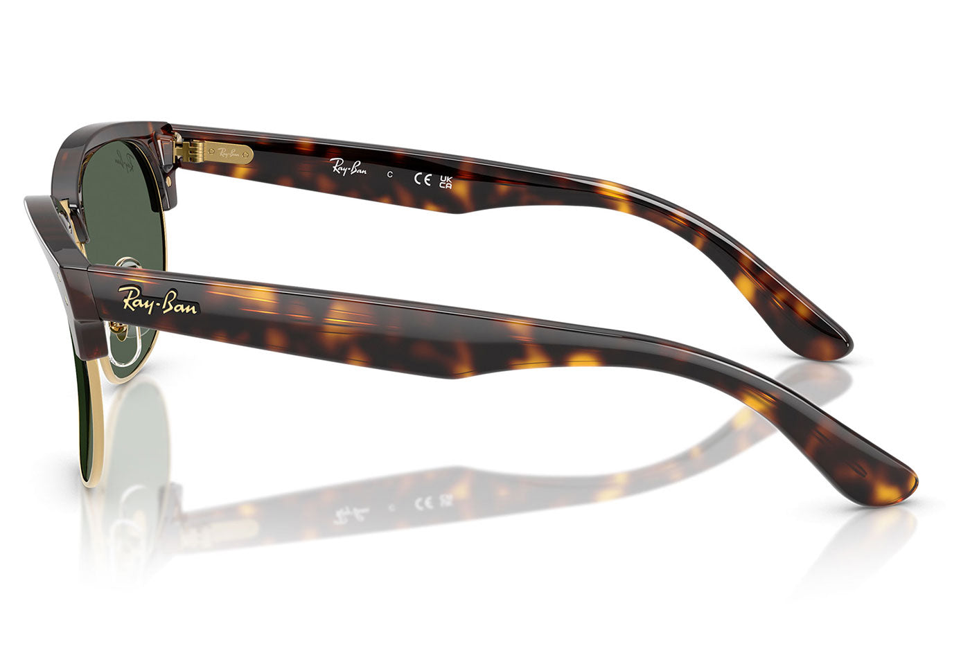 Ray-Ban RBR0504S Clubmaster Reverse Sunglasses - Havana / Dark Green